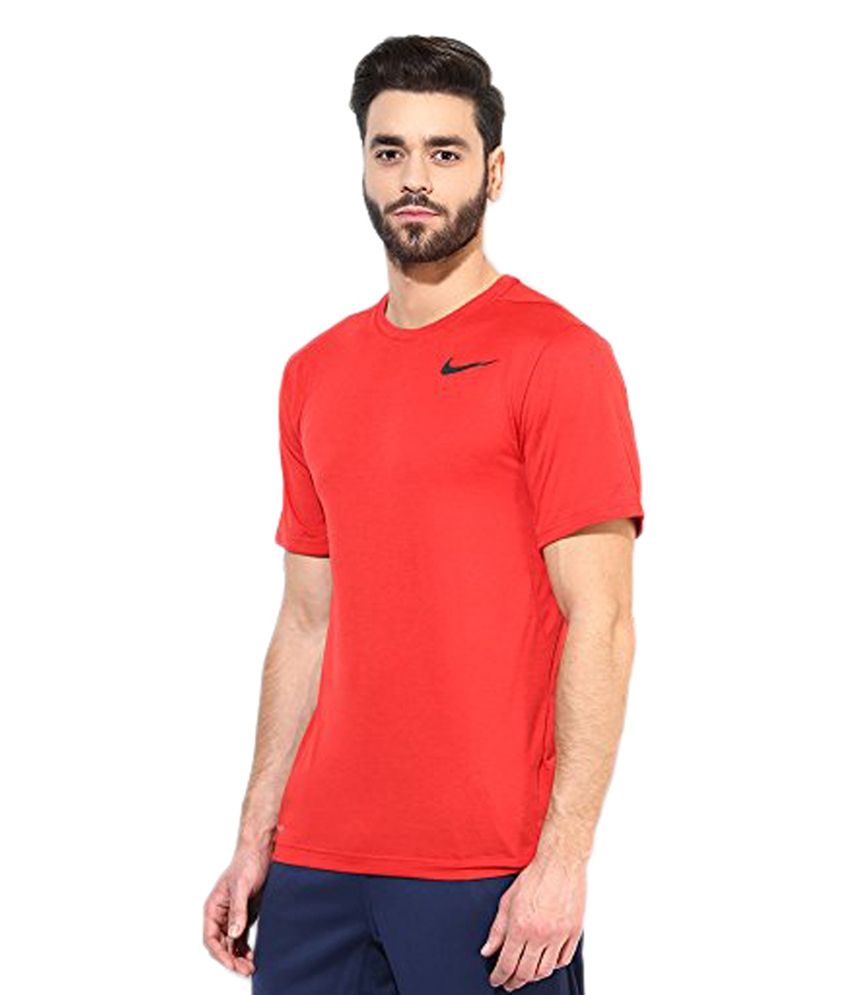 red dri fit t shirt