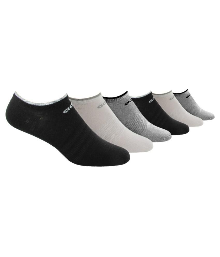 Adidas Multicolour Cotton Footies Socks - 6 Pair Pack: Buy Online at ...