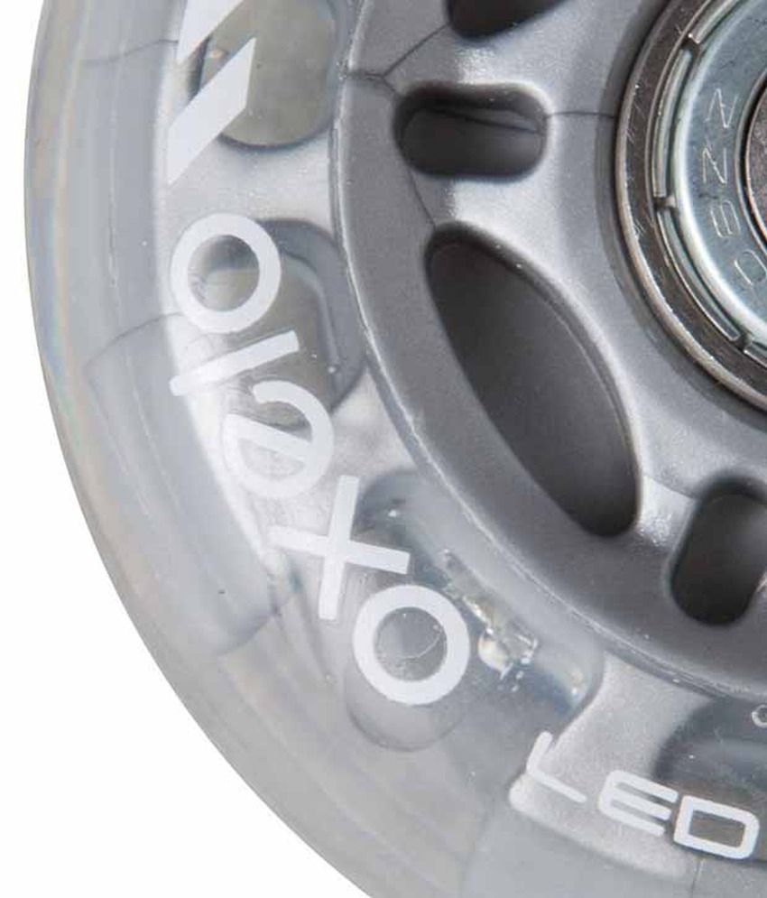 OXELO 80A Flashing Inline Skate Wheels 70 mm (Pack of 2) By Decathlon Buy Online at Best Price