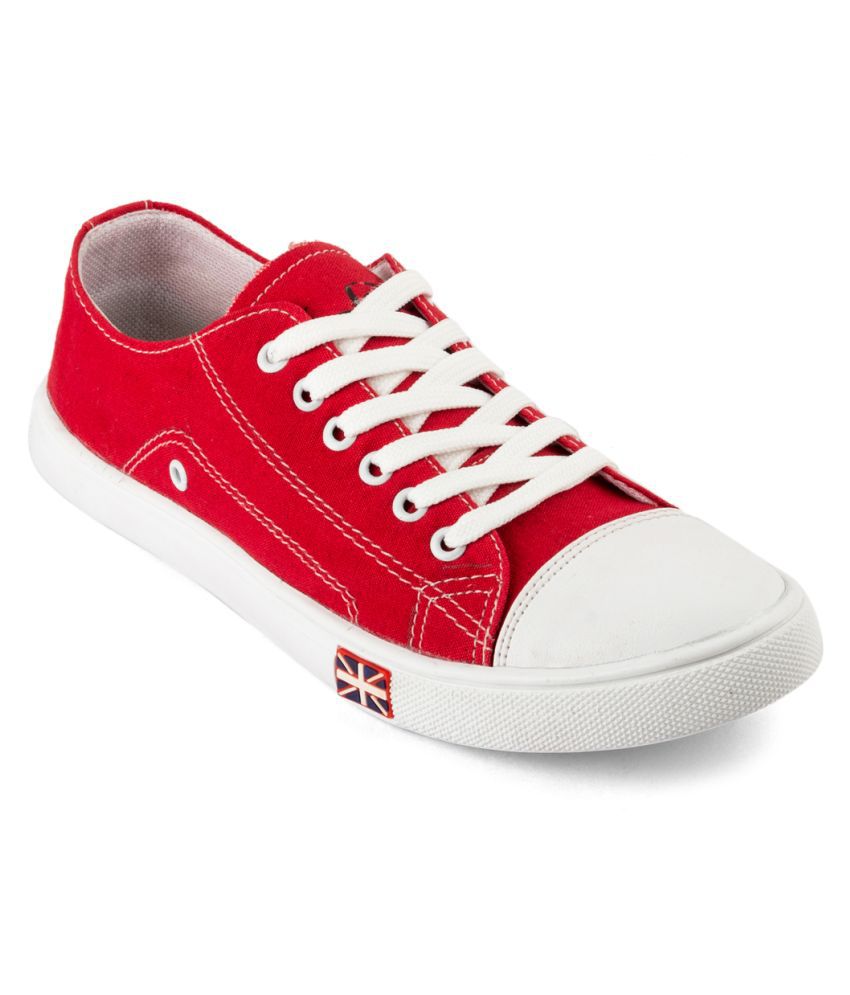 Isole Red Canvas Shoes - Buy Isole Red 