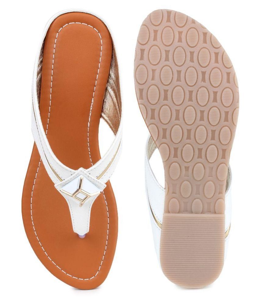 Jewels Emporium White Flats Price in India- Buy Jewels Emporium White Flats Online at Snapdeal