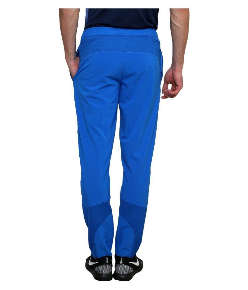 Nike blue polyester lycra trackpants clearance