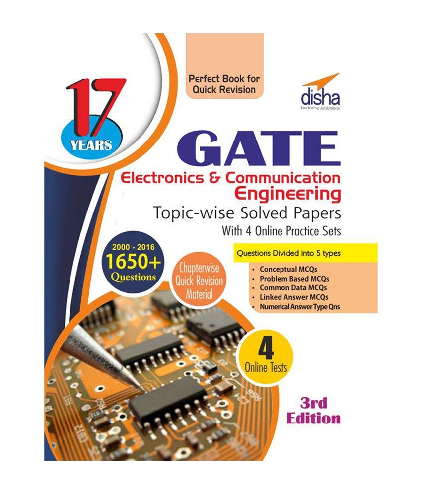 17 Years Gate Electronics Engineering Topic Wise Solved Papers 2000 16 With 4 Online 9504