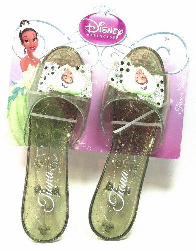 Disney Princess Collection Tiana Shoes Slippers Clear Green with Sparkles  for Children to Dress up A - Buy Disney Princess Collection Tiana Shoes  Slippers Clear Green with Sparkles for Children to Dress