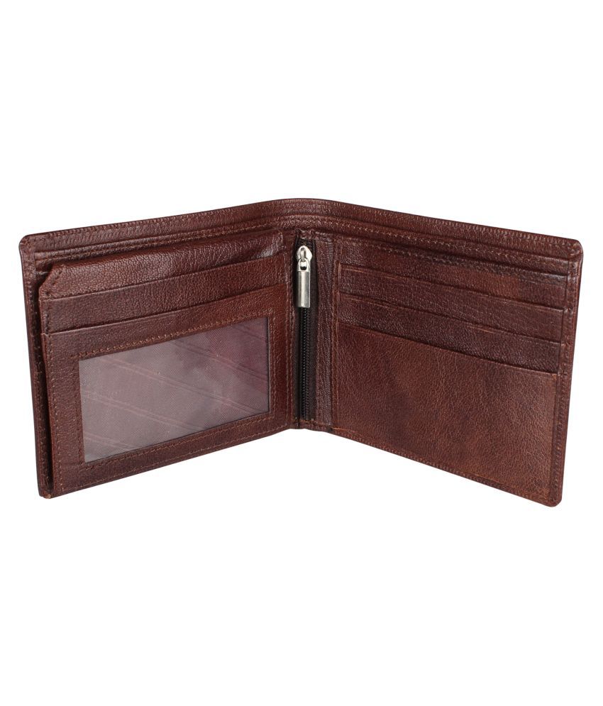 Indian Fashion Brown Leather Bi-Fold Regular Wallet for Men: Buy Online ...