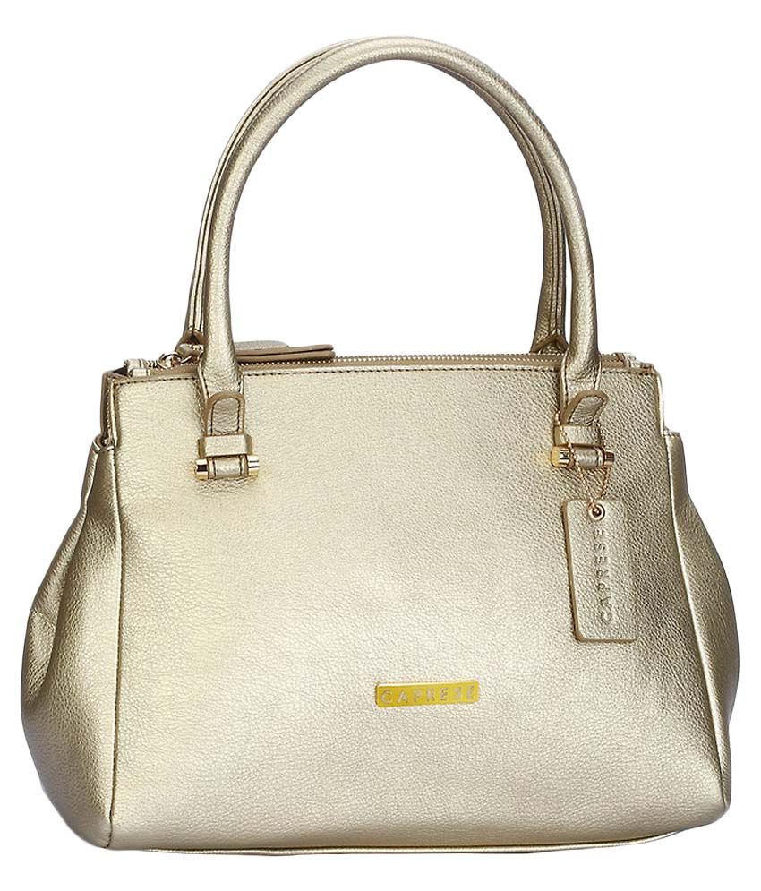 caprese golden handbag