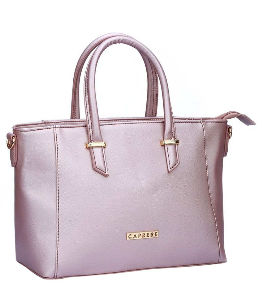 caprese pink satchel bag