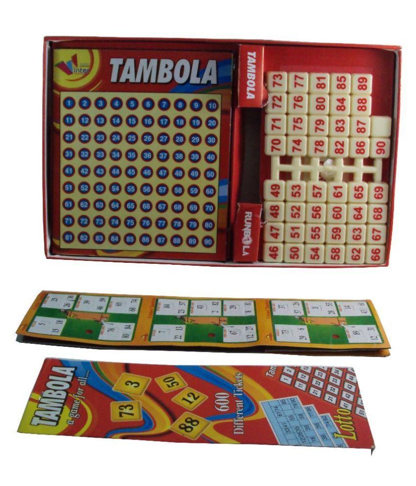 Parteet Multicolour Plastic Tambola Board Game with 600 Tickets Buy
