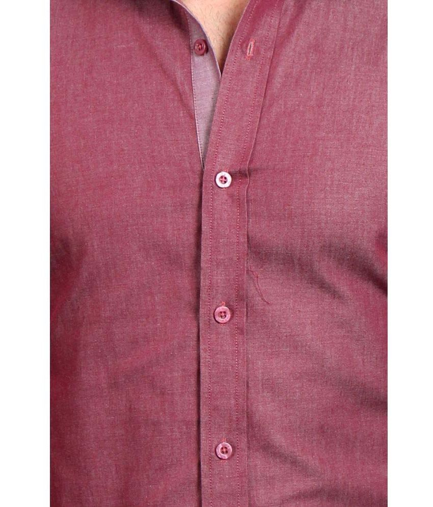 formal maroon shirt combination