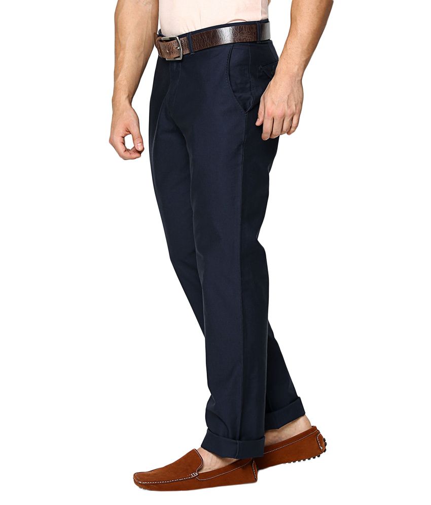 navy blue formal trousers