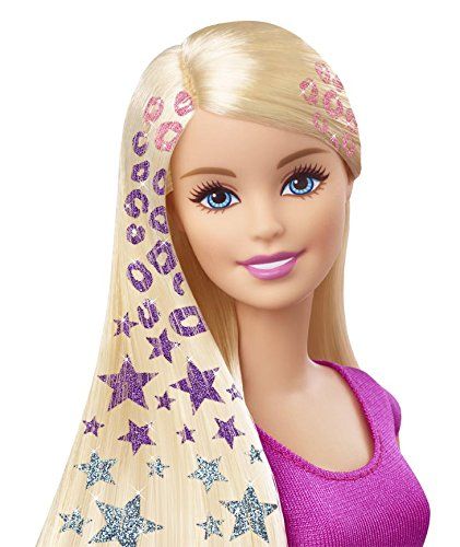 barbie glitter hair design doll