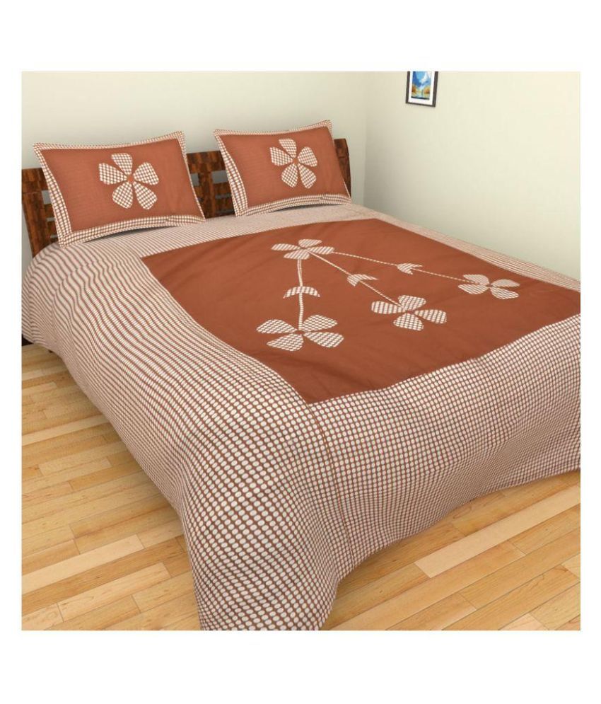 Handloom House Double Cotton Embroidery Bed Sheet Buy Handloom House