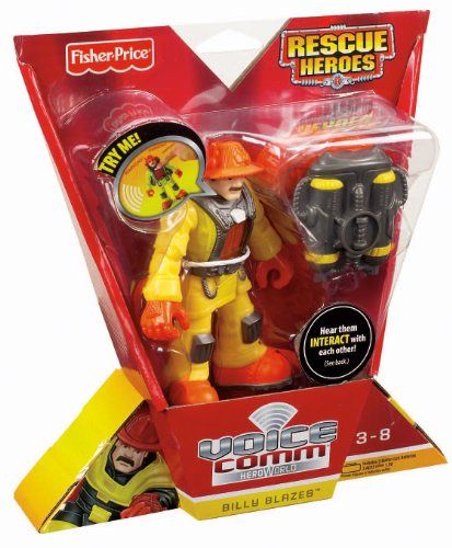 Fisher-Price Hero World Rescue Heroes Voice Comm - Billy Blazes - Buy ...