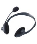 Intex Standard Over Ear Wired Headset With Mic Black (Designed for Computers)