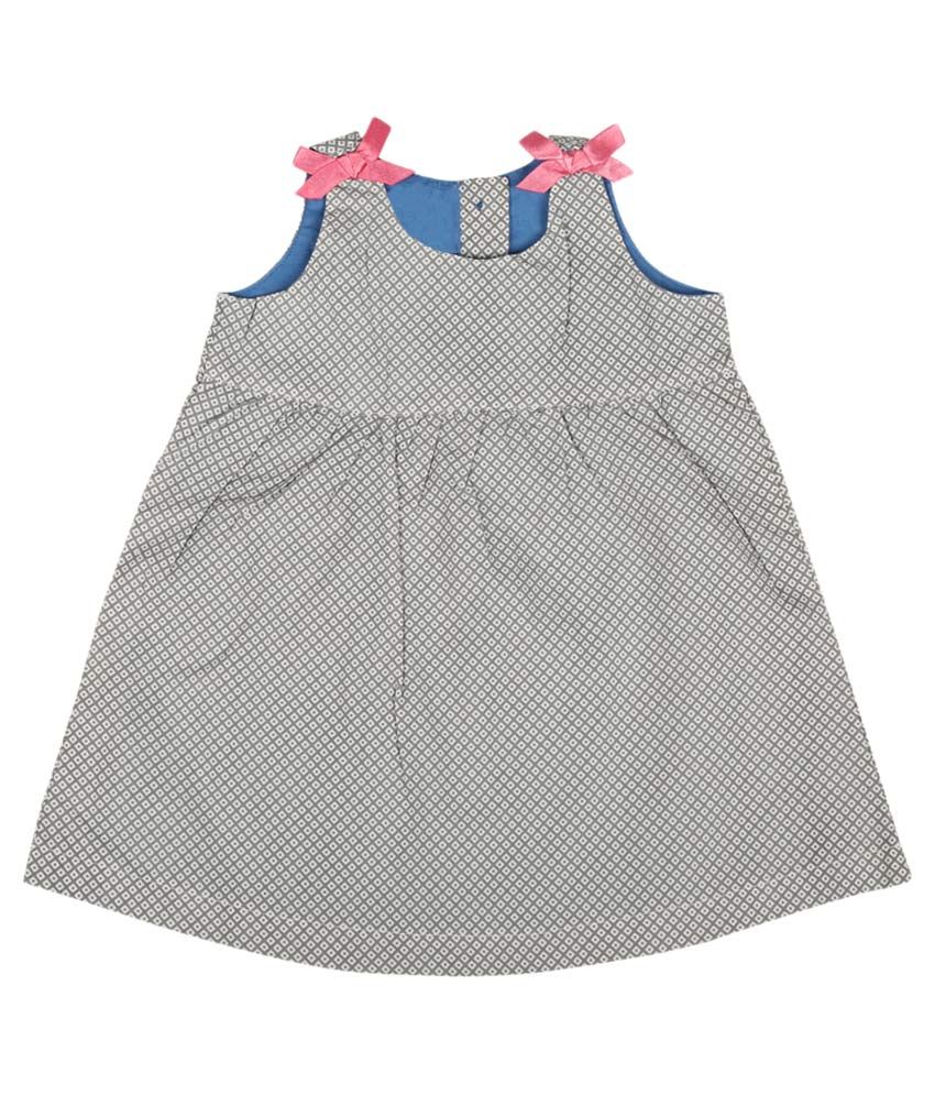 Kodi Gray Cotton Frock - Buy Kodi Gray Cotton Frock Online at Low Price ...