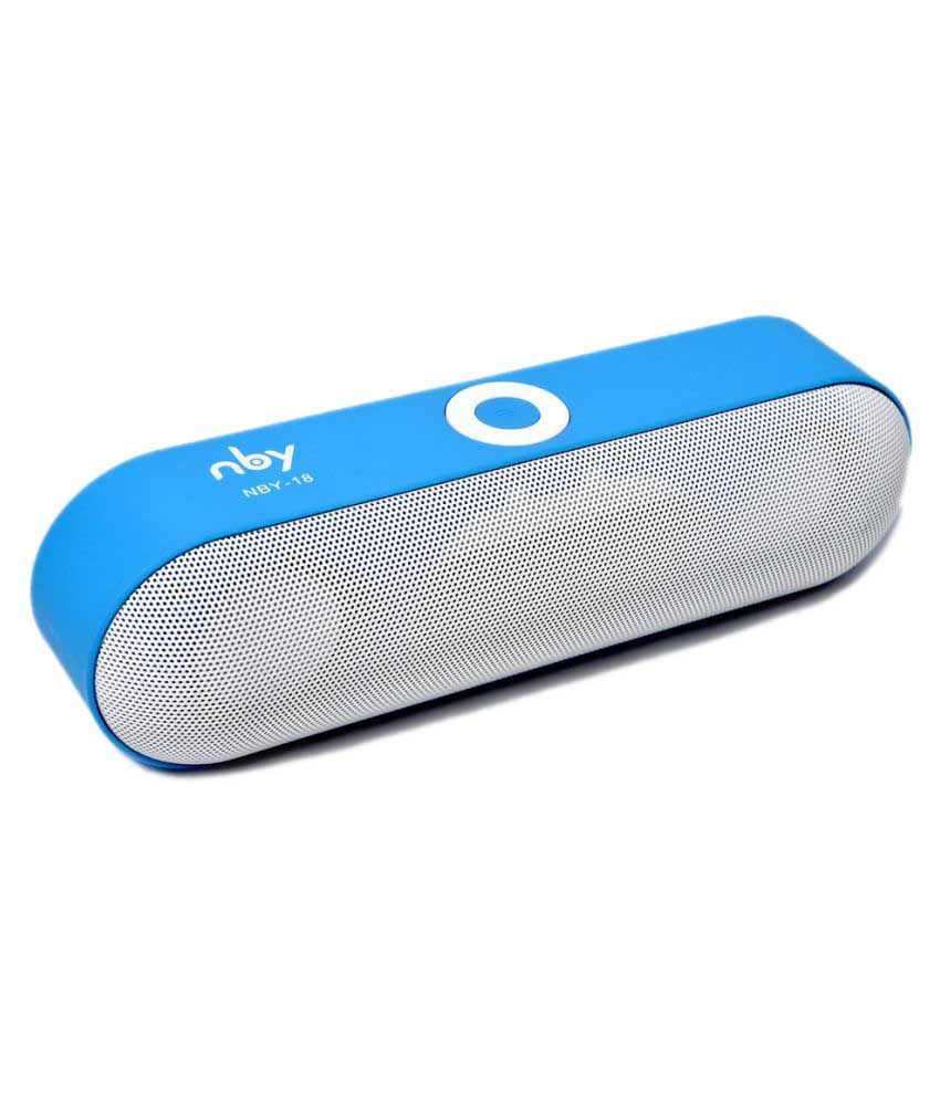 Nby 18 Blue Bluetooth Speaker Blue Buy Nby 18 Blue Bluetooth Speaker Blue Online At Best Prices In India On Snapdeal
