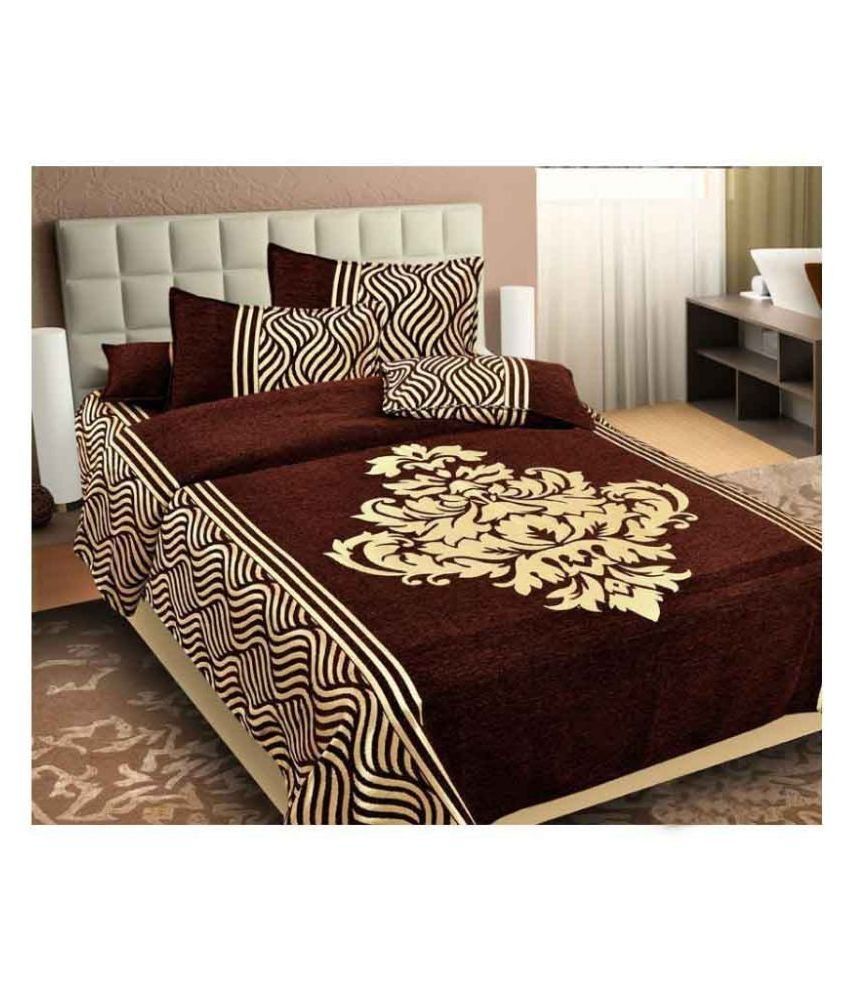 Swastik Double Chenille Ethnic Bedcover Buy Swastik Double Chenille