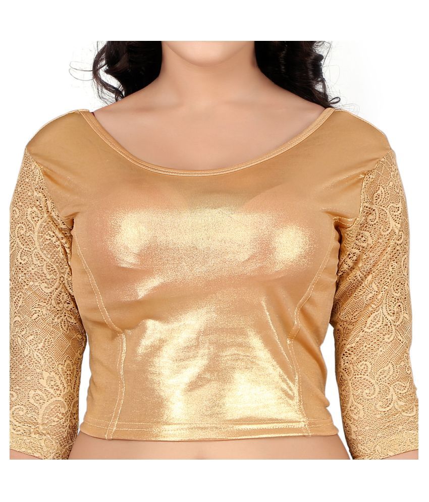 NJ Fabric Gold Cotton Blouses Buy NJ Fabric Gold Cotton Blouses