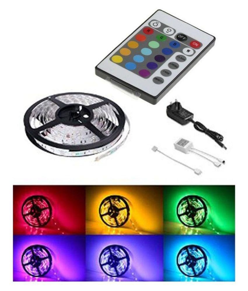 Best Deal Multicolour LED Strip Light with 24 Key IR Remote Controller