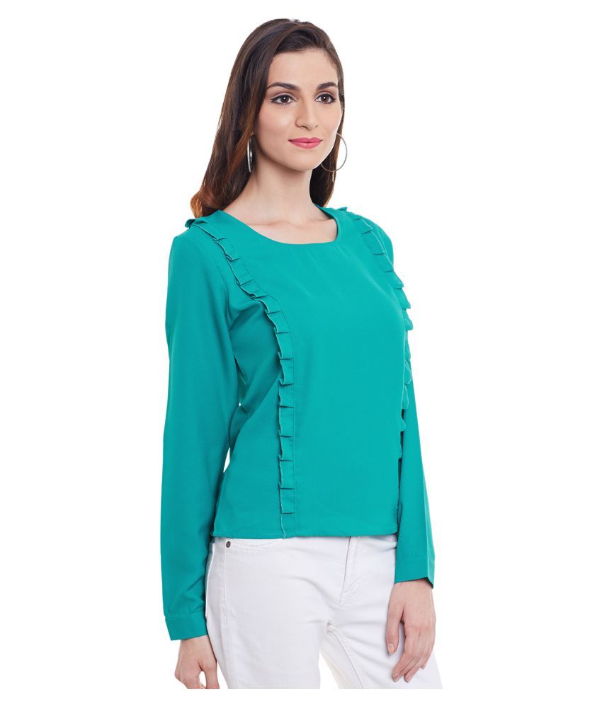 ladies turquoise tops