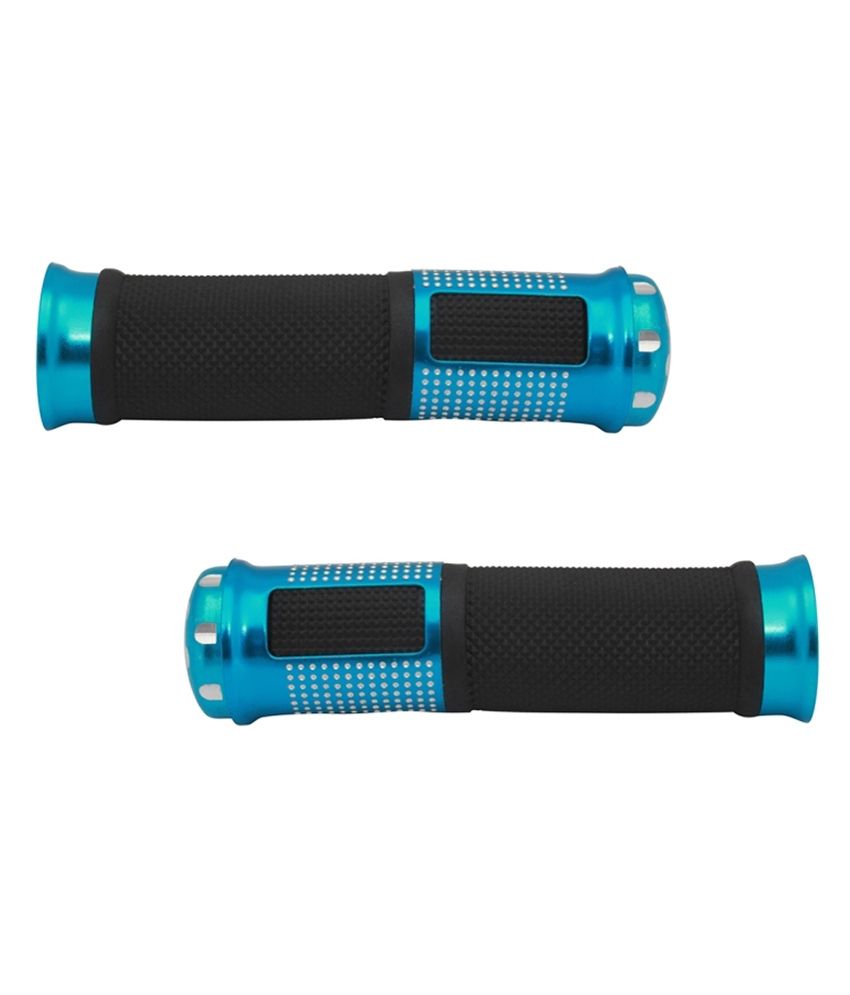 blue mtb grips