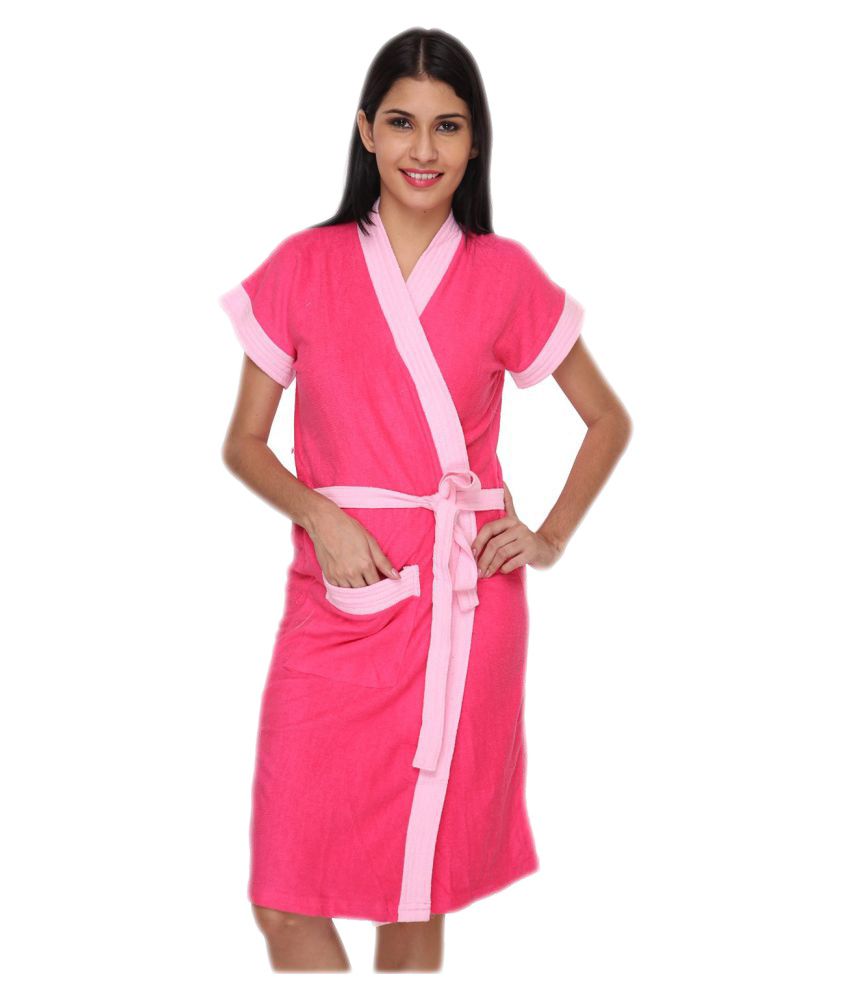 bathrobes pink