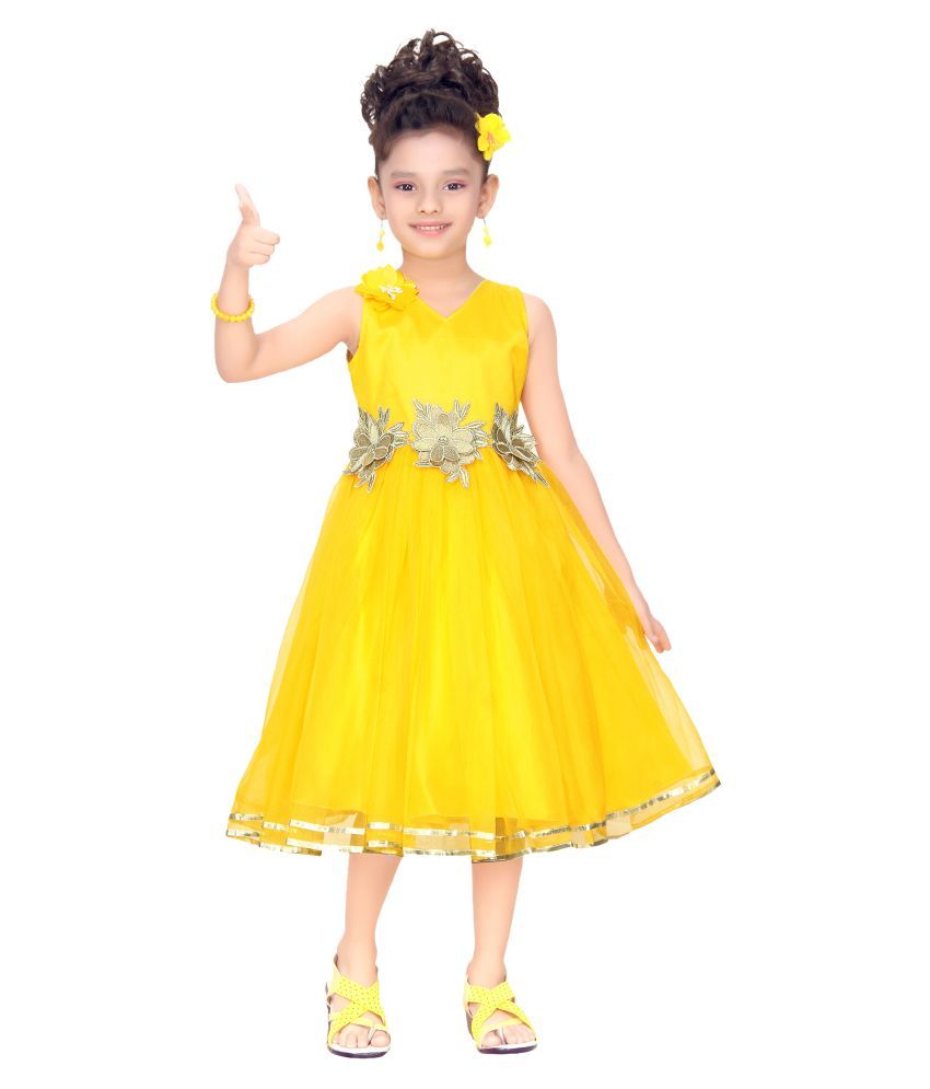 yellow frocks for girls