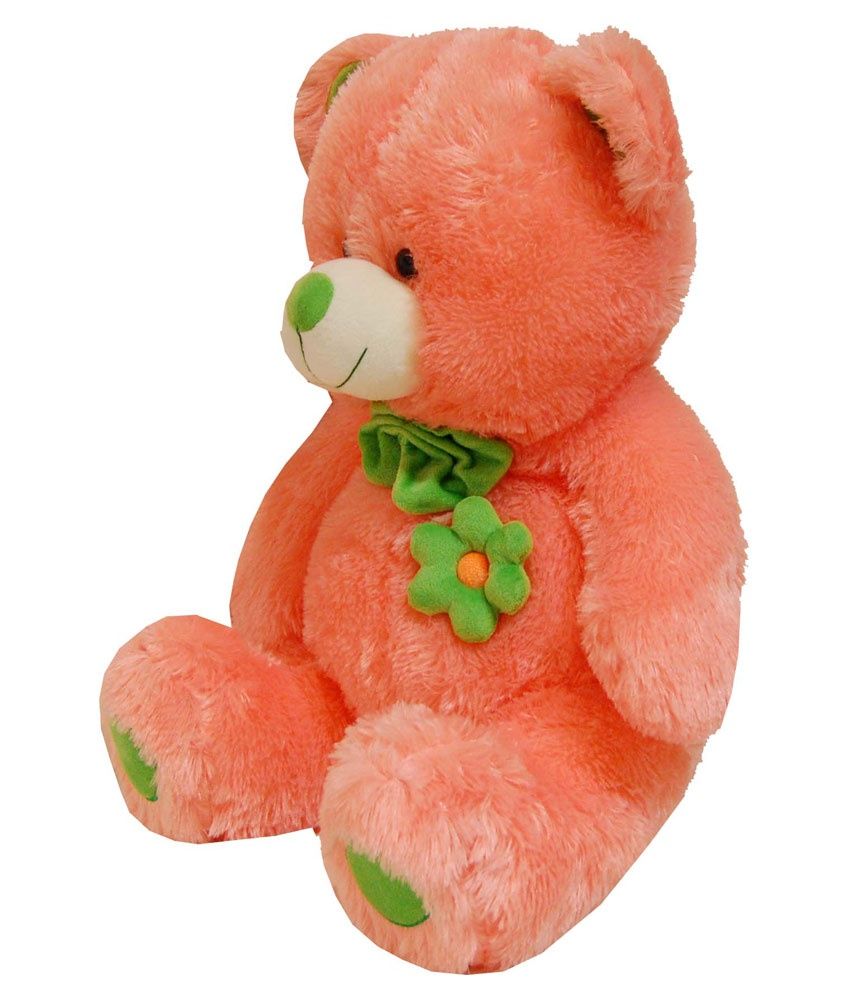 orange teddy bear throw