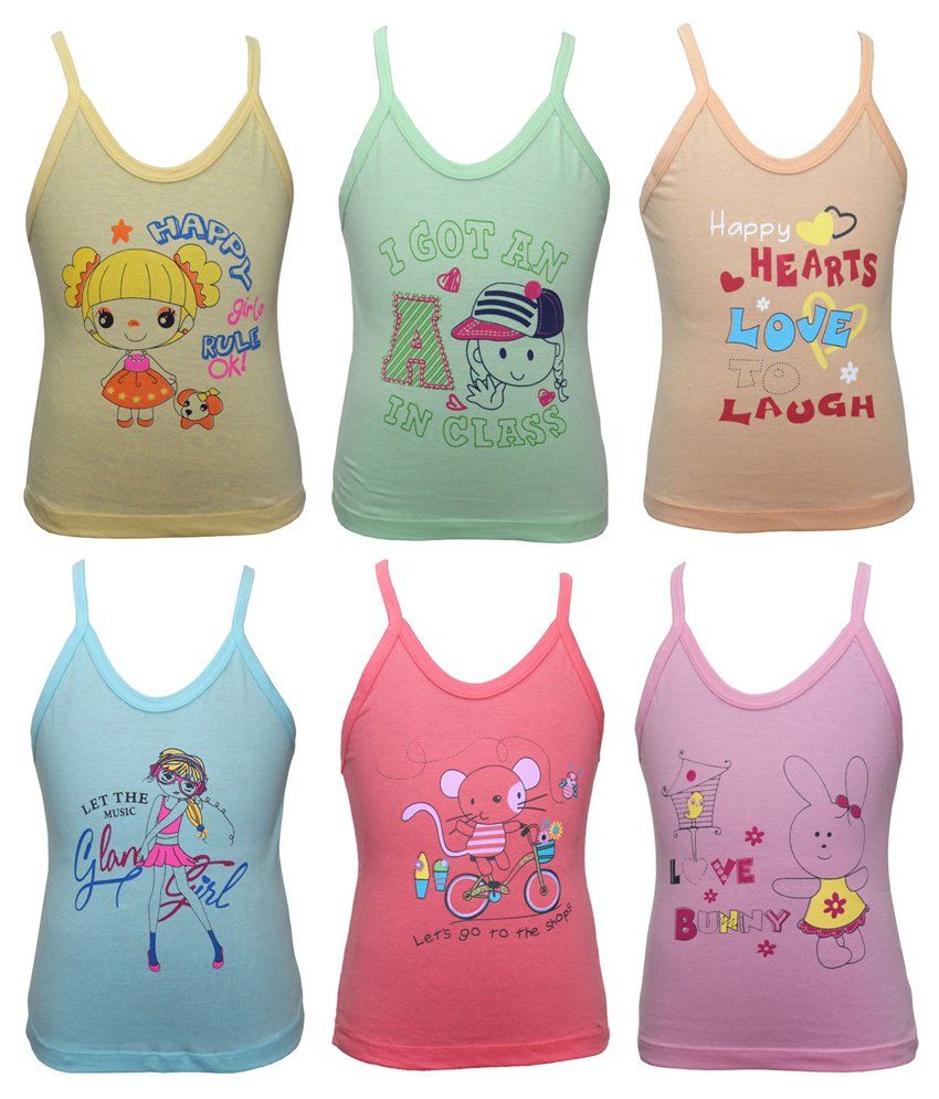     			BODYCARE Cartoon Printed Girls Slip Pack of 6 (Print May Vary)