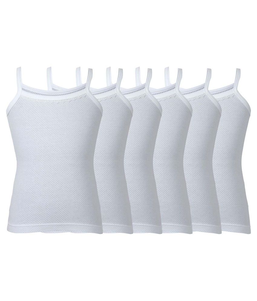     			Bodycare White Cotton Slips - Pack of 6