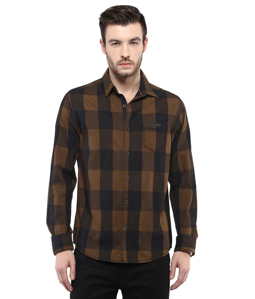mufti brown shirt