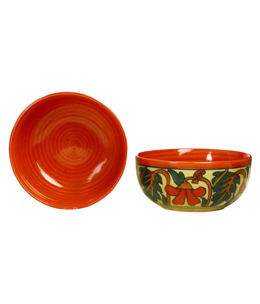 Caffeine Katori Soup Bowl With Spoon Ceramic/Stoneware Set of 6 Buy