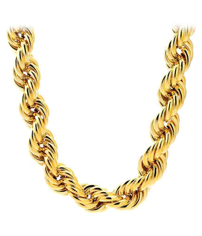 ANVI Jewellers Golden Chain: Buy ANVI Jewellers Golden Chain Online in ...