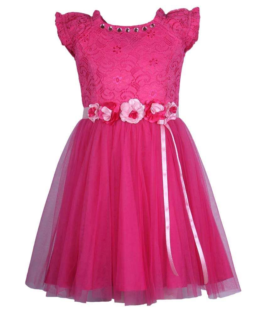 pink frock design