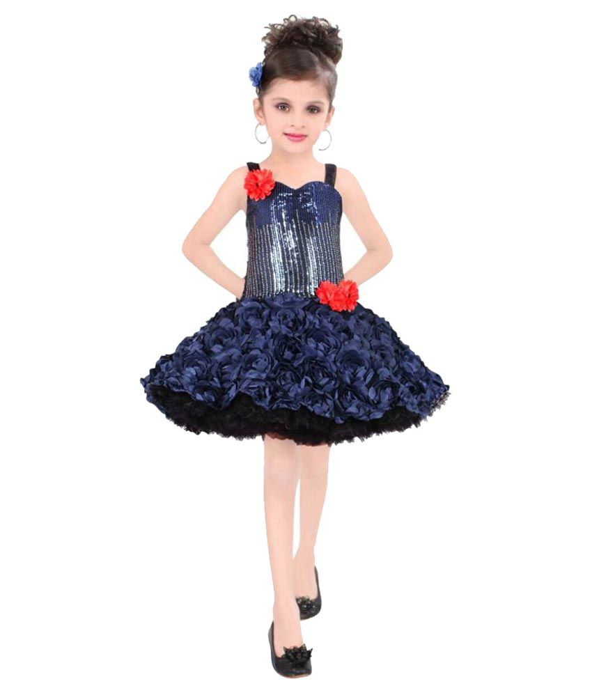 short blue frock