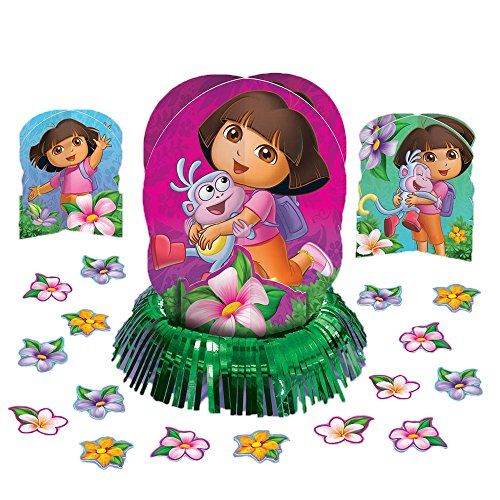 Dora the Explorer Party Decoration Including Hanging Swirls Centerpiece ...