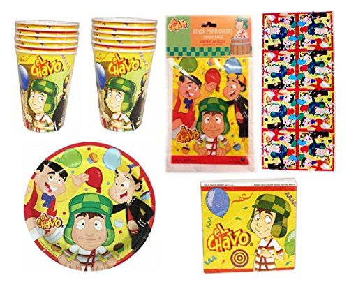 El Chavo Del Ocho Deluxe Party Pack For 12 Guests More Than 70
