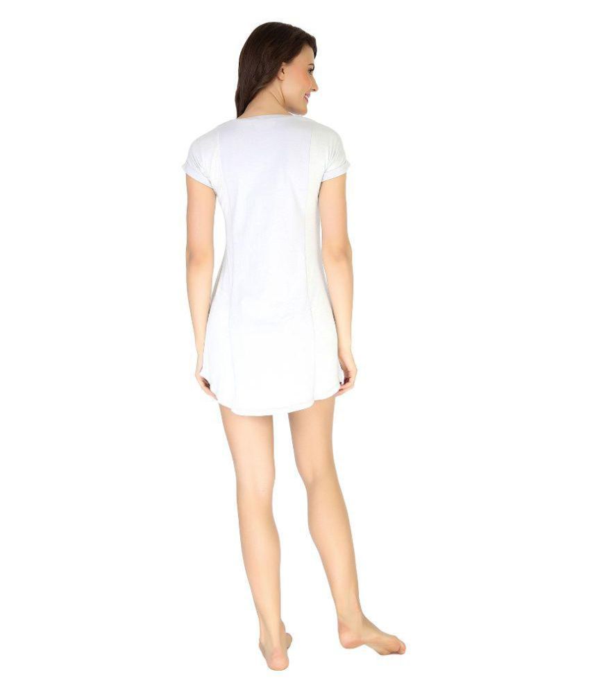 white cotton shift