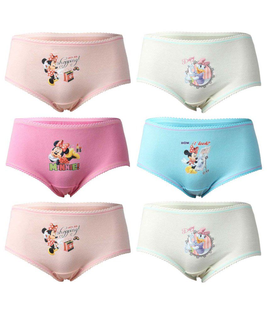     			Bodycare Minnie Printed Panty for Girls - Pack of 6