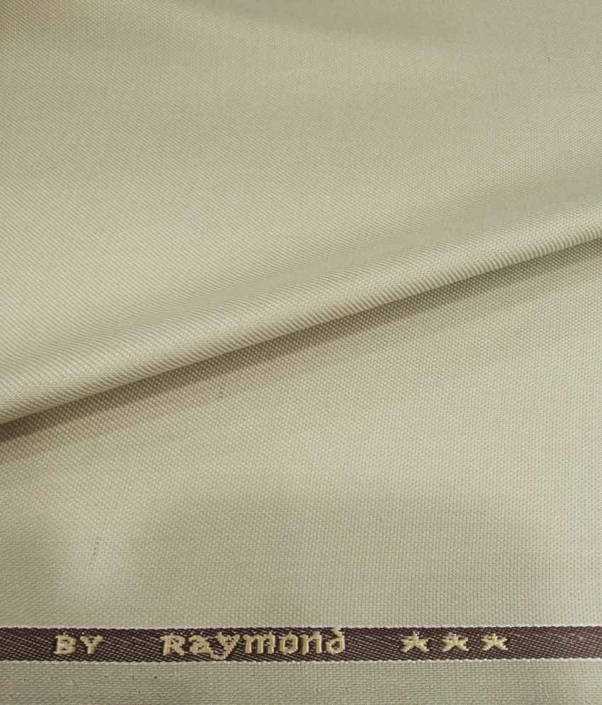 Raymond Off-White Cotton Blend 