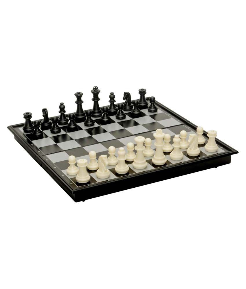 Imported Magnetic Black & White Chess Board: Buy Online at Best Price