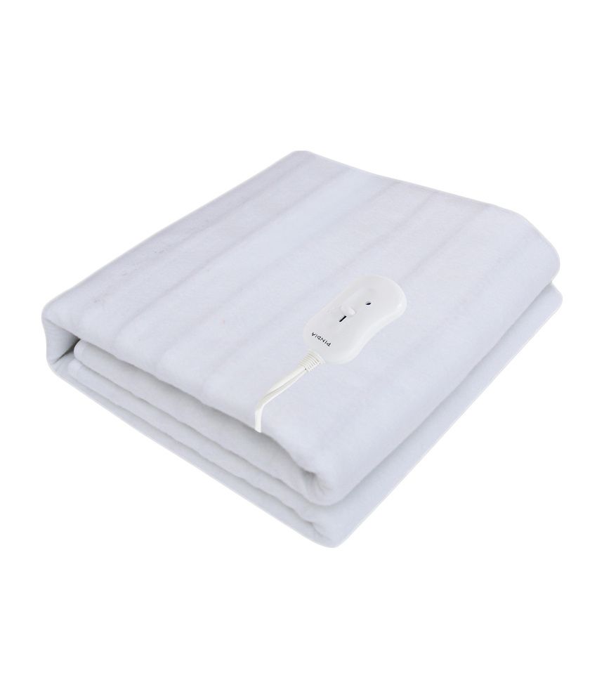 Pindia Single Bed Heating Electric Blanket - 150 X 80 Cm White