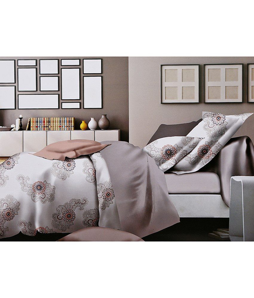 Home Basics Vivanta Abstract Queen sized Double Bedsheet (1 Bedsheet, 2
