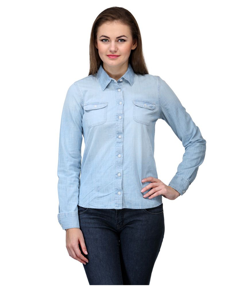 Buy Kiosha Blue Denim Shirts Online at Best Prices in India - Snapdeal