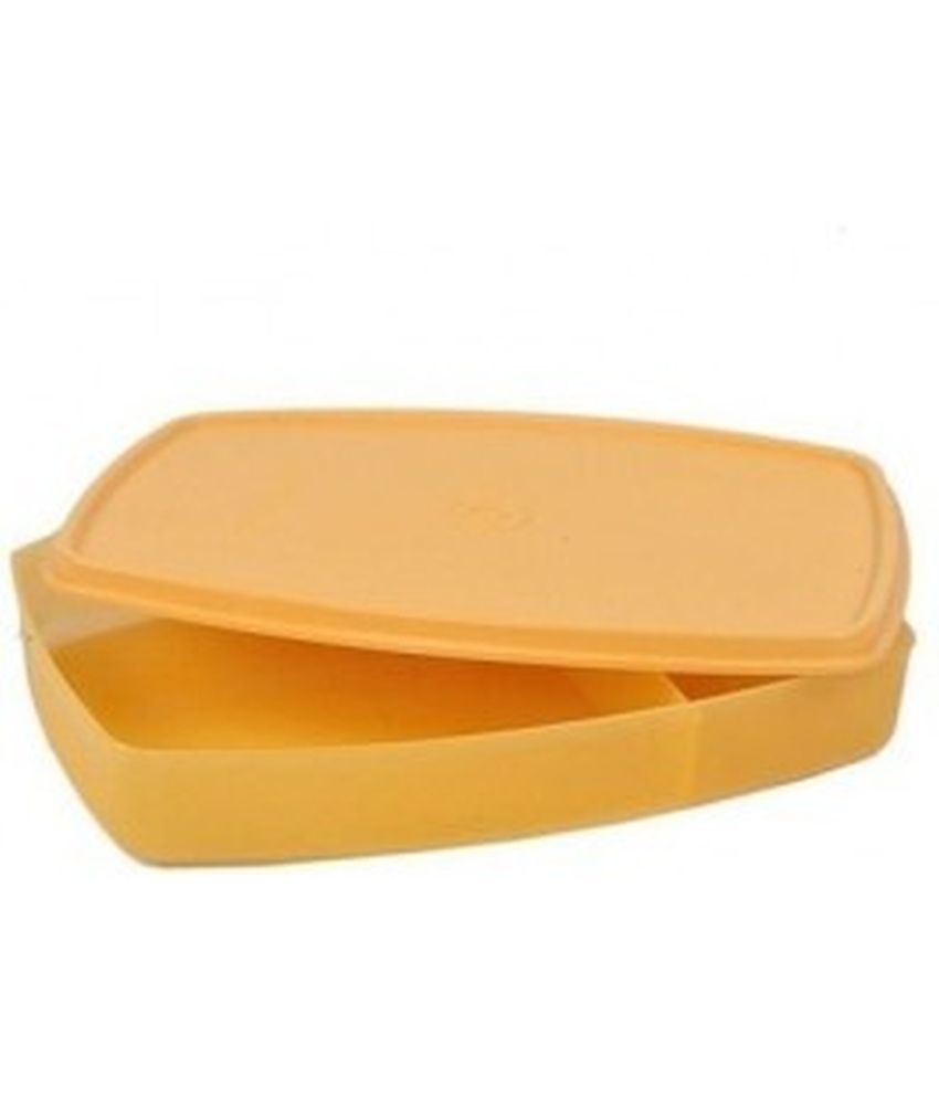 Tupperware Yellow Virgin Plastic Lunch Box Buy Online at Best Price in