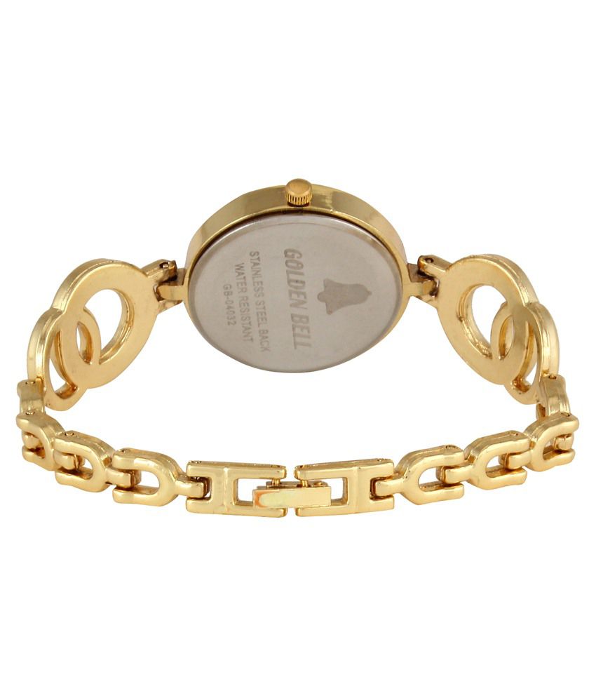 Golden Bell Gold Bracelet Wrist Watch Price in India: Buy Golden Bell ...