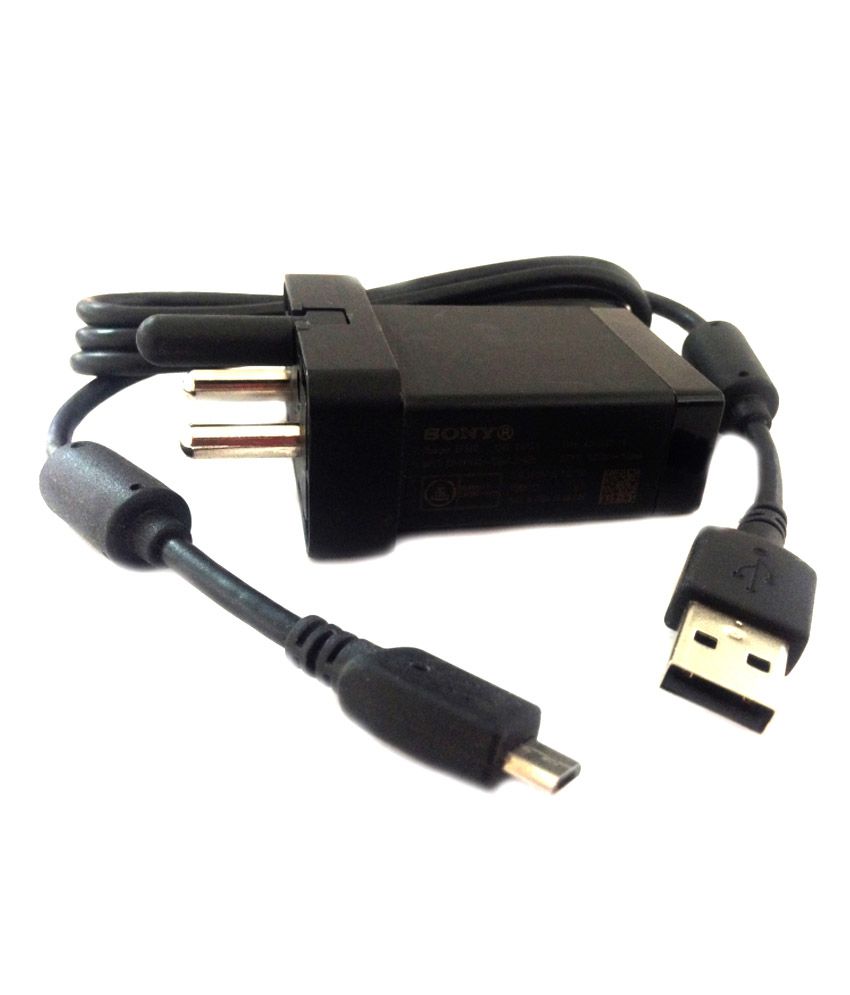     			Sony Charger EP880 With Adaptor Universal Micro USB Charger + Cable For Sony/Samsung Smartphones (Black) - Nonretail Packing