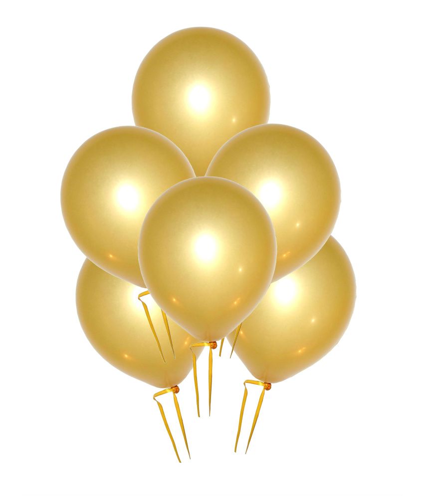 GrandShop 50214 Balloons Metallic HD Finish Gold (Pack of 50) - Buy ...