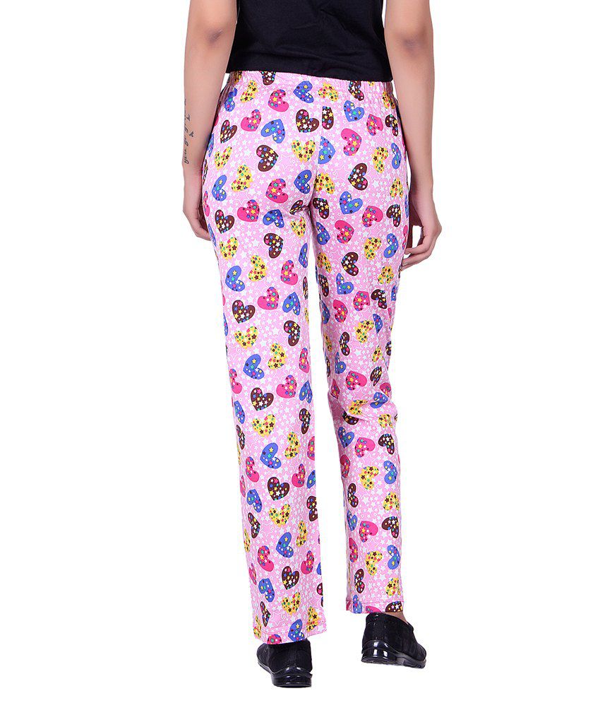 Buy Belly Bottom Pink Cotton Pajamas Online at Best Prices in India ...