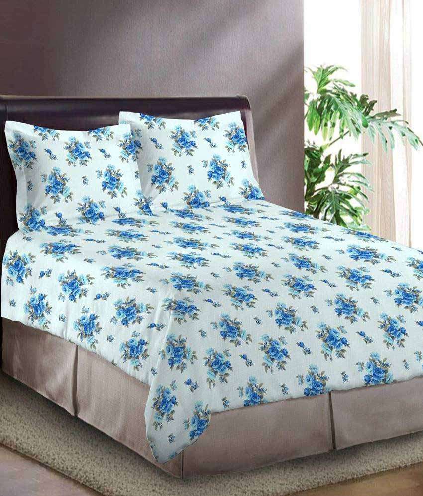 Bombay Dyeing Double Cotton Floral Bed Sheet Buy Bombay Dyeing Double